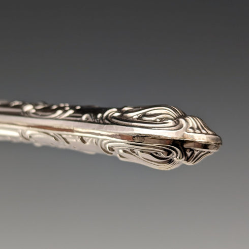 1973年 英国ヴィンテージ 純銀製ハンドル ケーキスライサー 箱入り Harrison Brothers